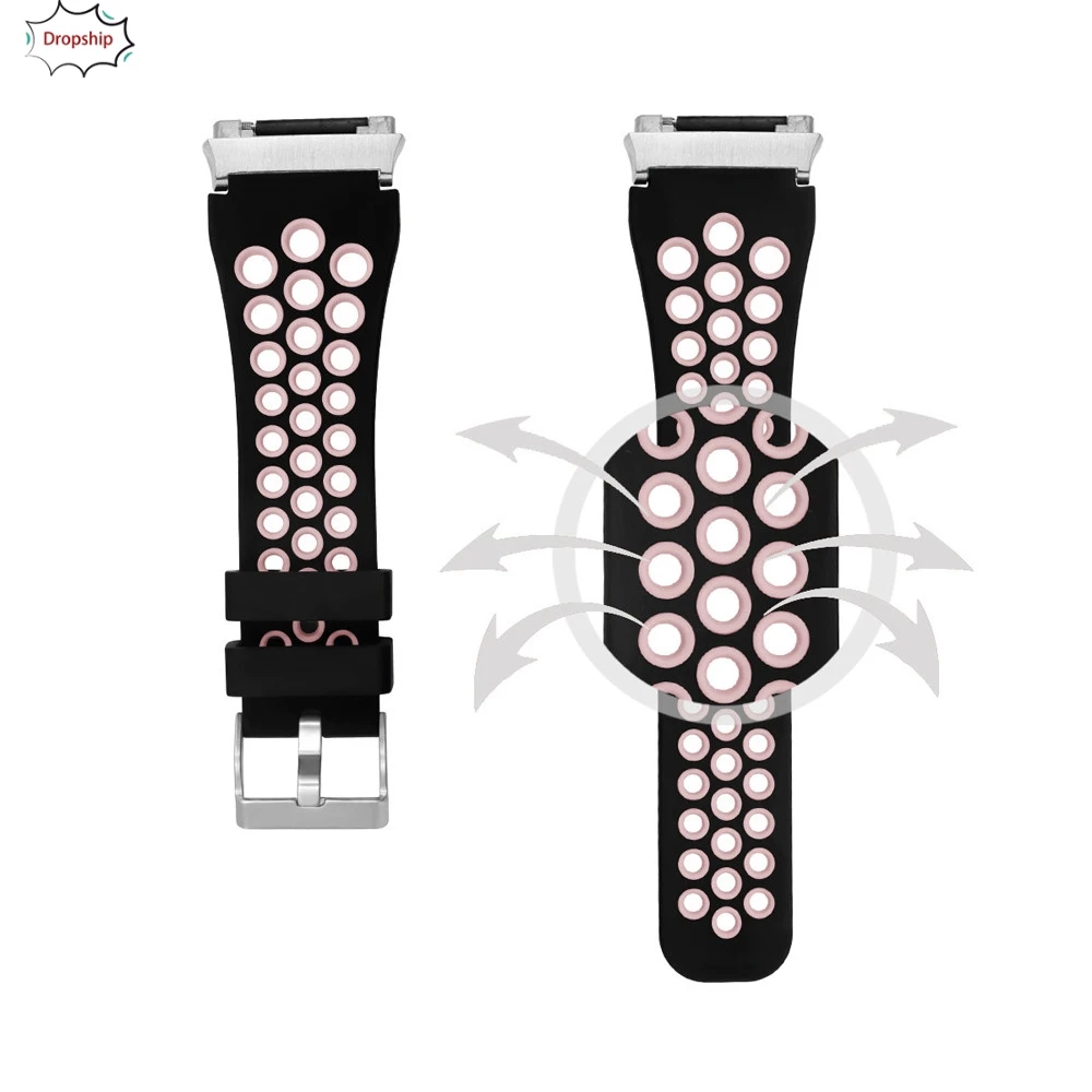 

OTOKY Soft Silicone Replacement Sport Band Strap For Fitbit Ionic Smart Watch Strap On Watch Apl17 W20d30