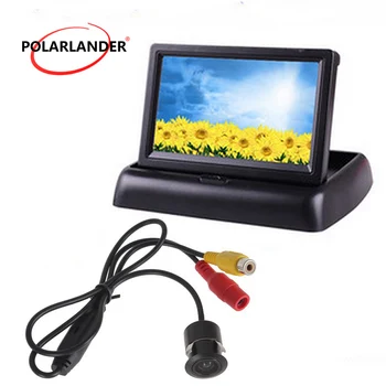 

Foldable for Camera DVD VCR 12V Car Reverse Rearview 4.3" TFT Color LCD car Security Monitor Auto Parking Rearview Backup