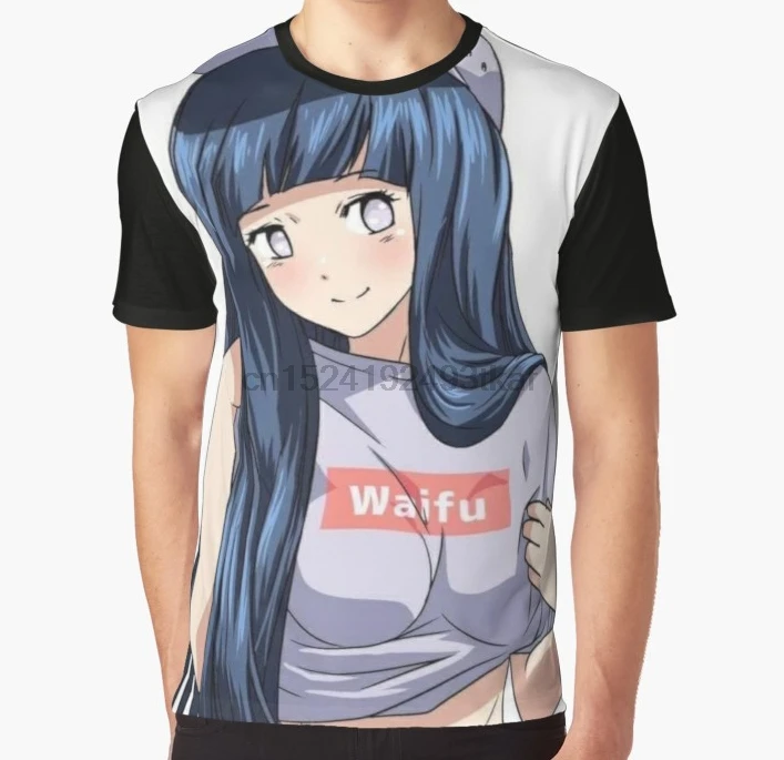 

All Over Print T Shirt Men Funny tshirt Hinata Waifu Graphic Women T-Shirt