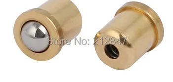 

4mmx5mm Brass Body SUS440C Push-Fit Spring Ball Plunger 2pcs