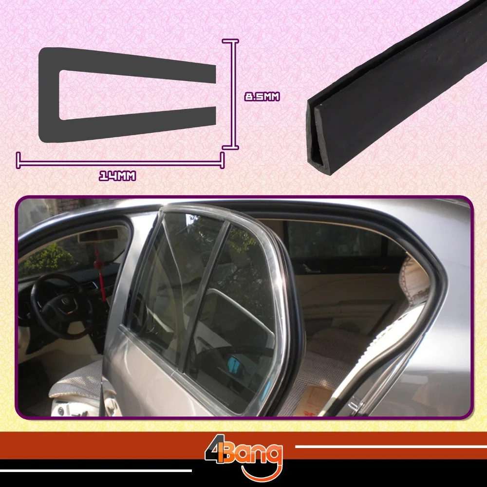 

22mmx10mm Flexible Window Door Rear Quarter Panel Seal U Channel Black Edge Pillar RV Trim Rubber Car Truck Flexible 394" 1000cm