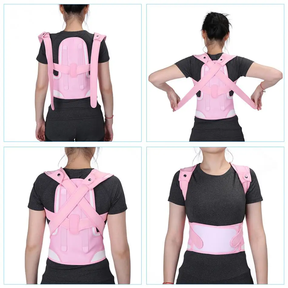 Back Supports Pink Children Back Corset Posture Corrector Belt Back