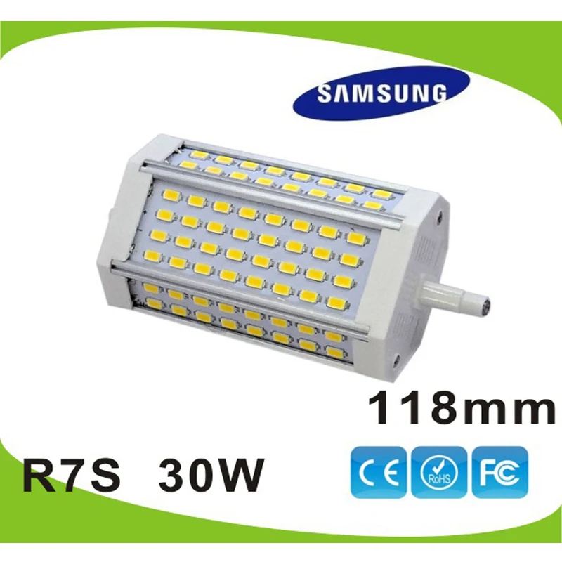10pcs/lot wholesale 30W 118mm LED R7S bulb lamp Samsung 5630SMD leds