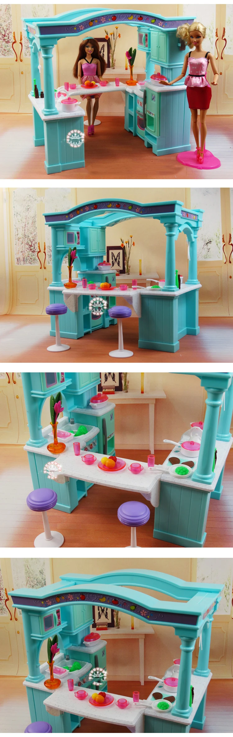 barbie mega kitchen