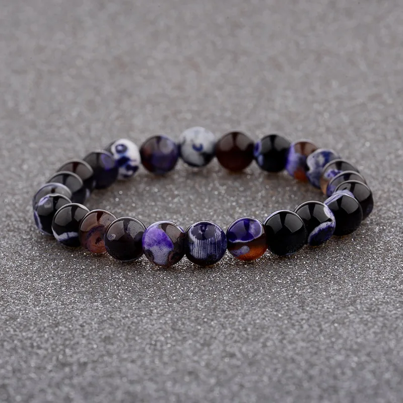 

Amader Colorful Natural Stone Charm Men Bracelet Women Handmade Beaded Yoga Bracelets For Women Dropshipping Gift WAB206