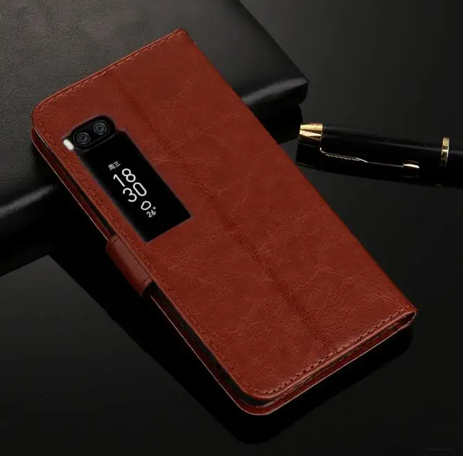 Для Meizu Pro7 Plus кожаный чехол бумажник из искусственной кожи книжка с откидной