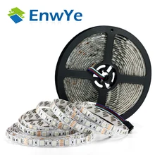 EnwYe 5M 300Leds waterproof RGB Led Strip Light 3528 5050 DC12V 60Leds M Fiexble Light Led