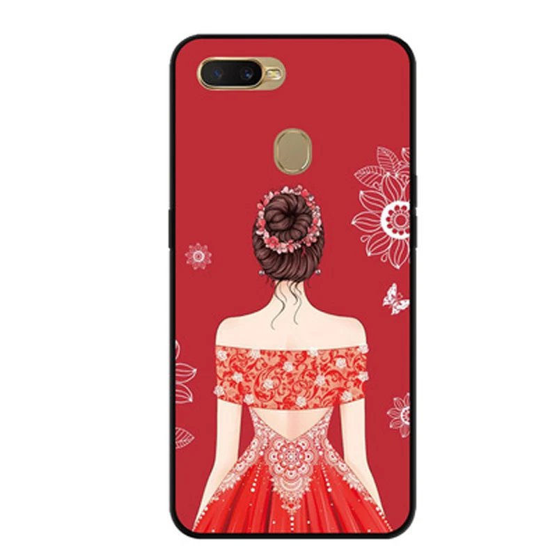 Чехол для Oppo A7 чехол s Свадебная девушка окрашенный прозрачный Мягкий
