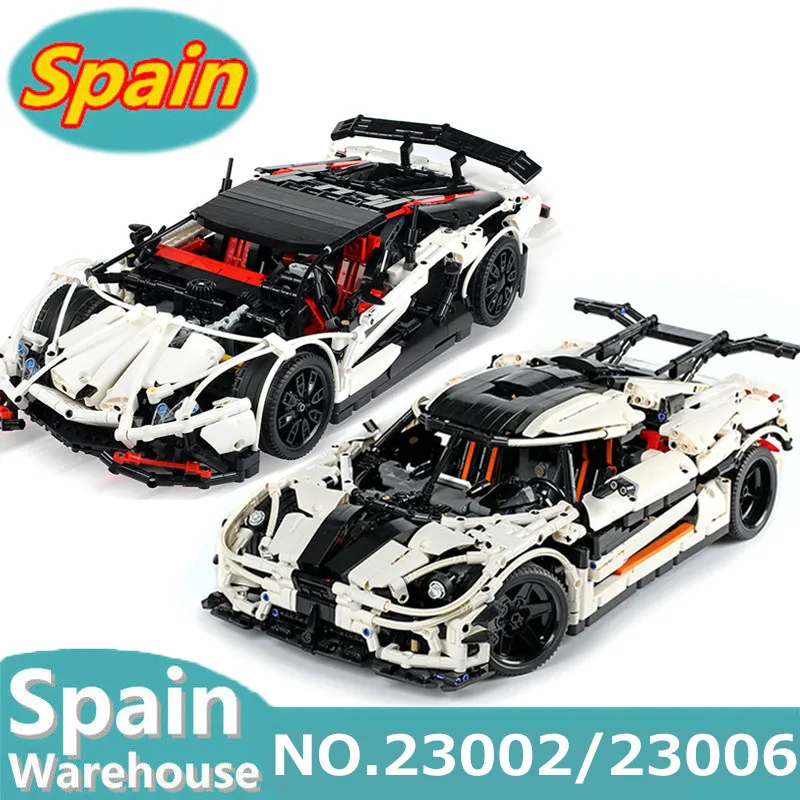 

23002 23006 Racing Car Building Blocks Kits Legoing Technic MOC Car 4789 42056 Bricks For Children gift Toys Car Ship From Spain