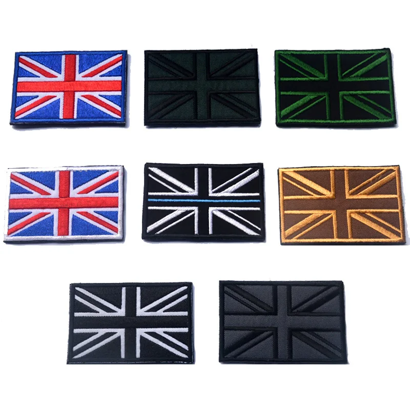 The Union Jack Morale Patch Flag Of U.K. Тактическая повязка на руку значок 3D вышитая аппликация