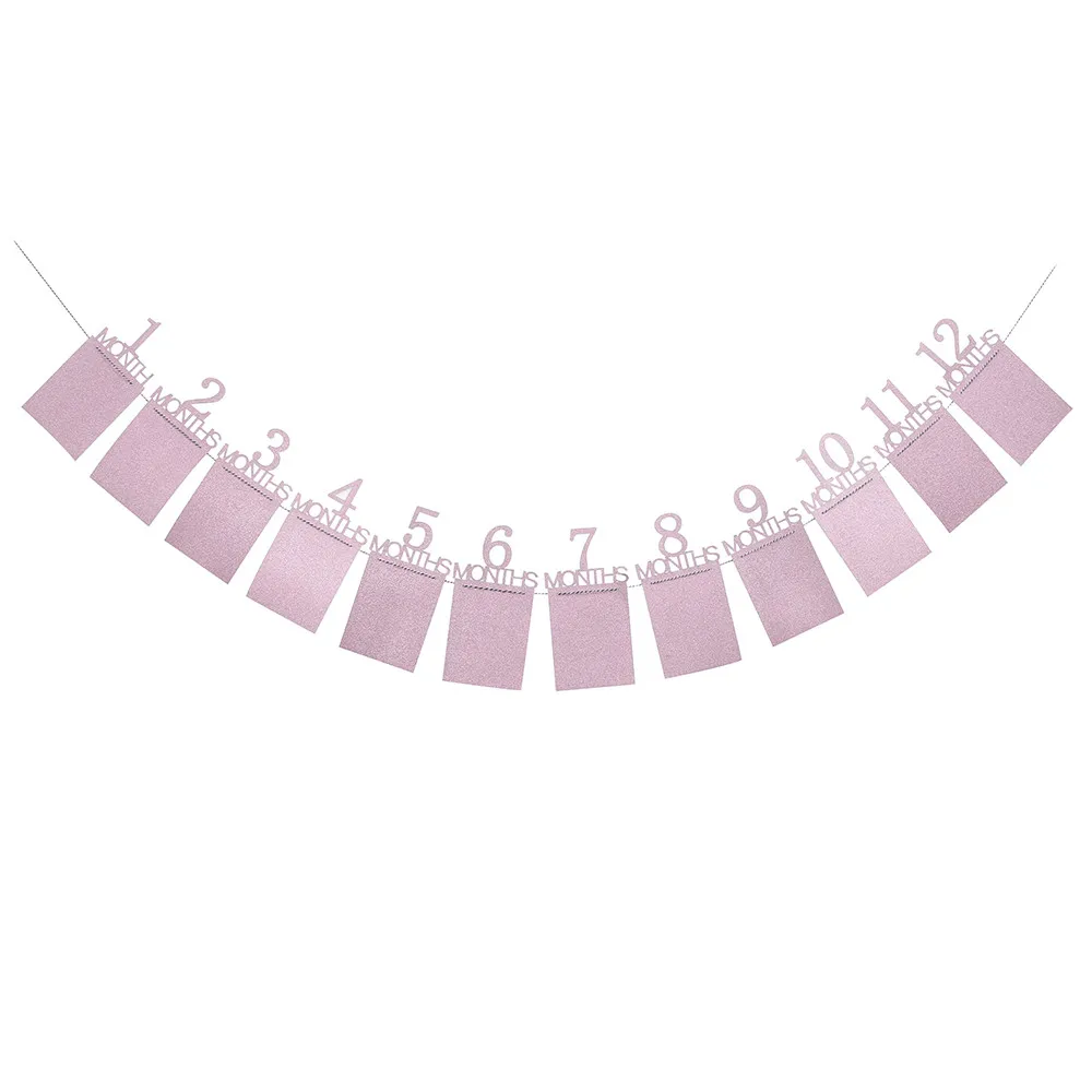 14X23 см детский подарок на день рождения украшения 1-12 месяцев фото плакат ежемесячная фото настенная фото папка ежемесячная фото стена