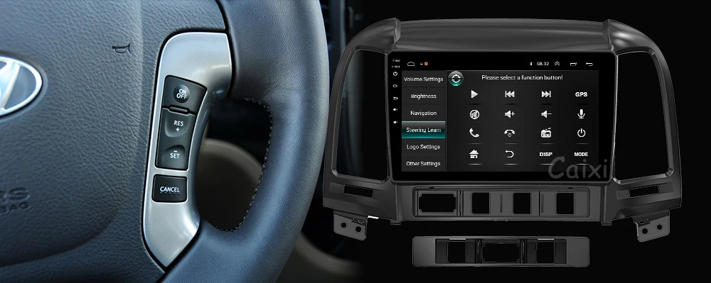 Discount CAIXI  Android 8.1 Car Radio Multimedia Vdeo Player for Hyundai Santa  Fe 2 2006-2012 2 Din  Navitei GPS navigation Dvd Player 15