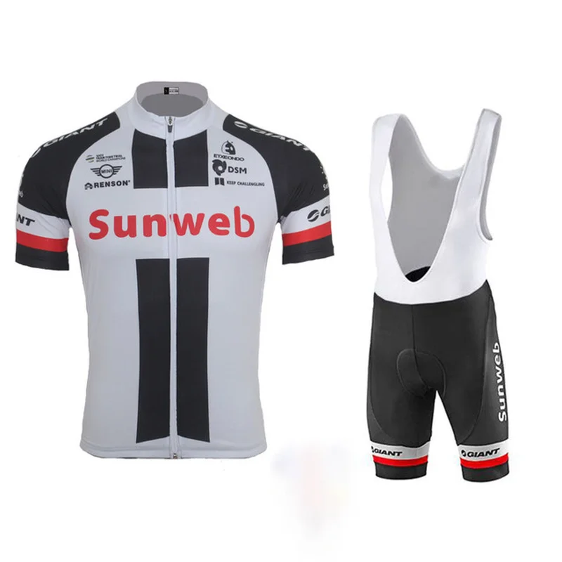 2018 SUNWEB Для мужчин с коротким рукавом велосипед Джерси комплект Ропа ciclismo MTB