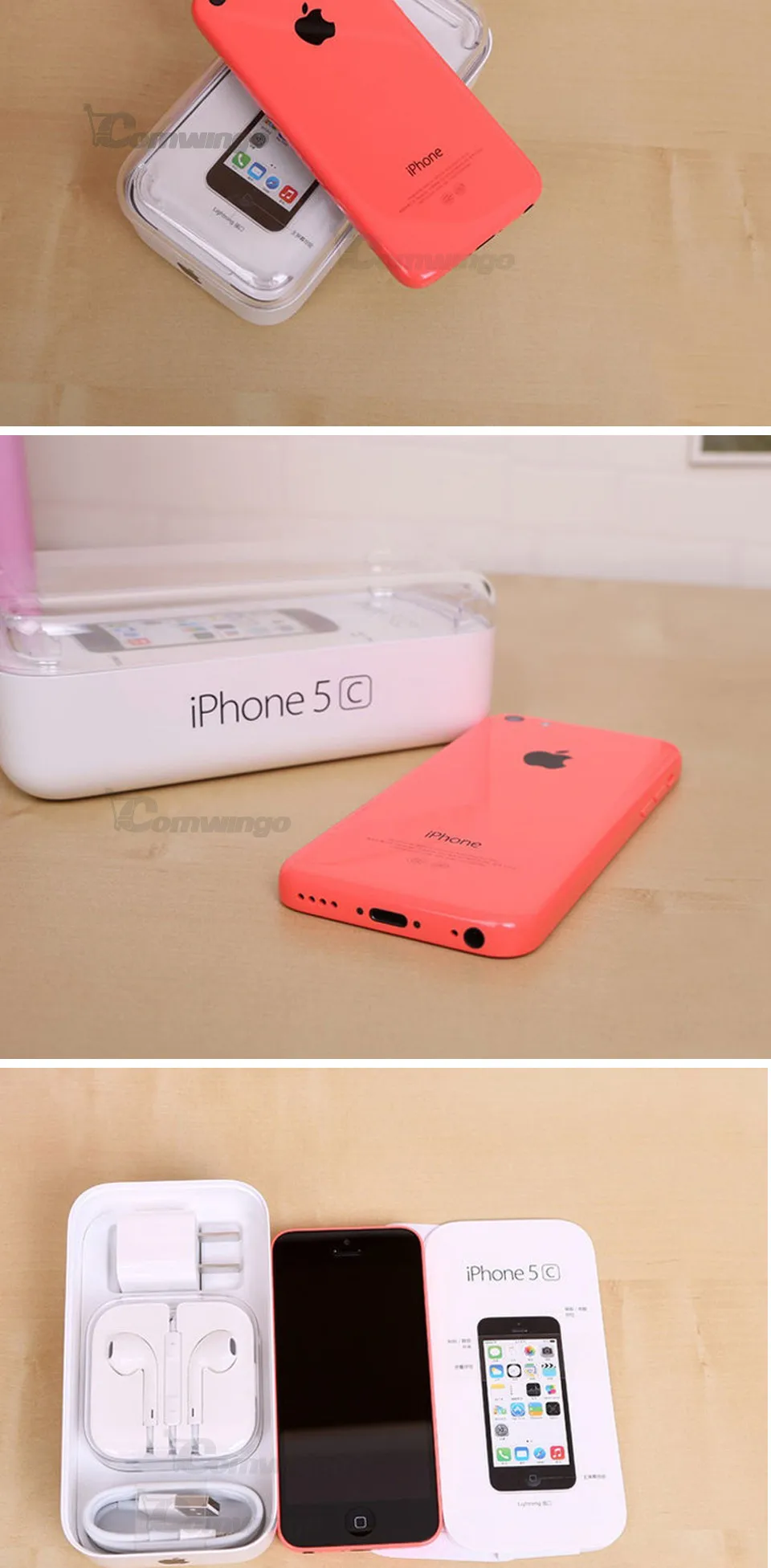 Оригинальное разблокирована Apple IPhone 5C 32 ГБ + 1 ГБ хранения iPhone 5C GSM HSDPA двухъядерный 8mpix Камера 4.0 "экран iPhone 5C