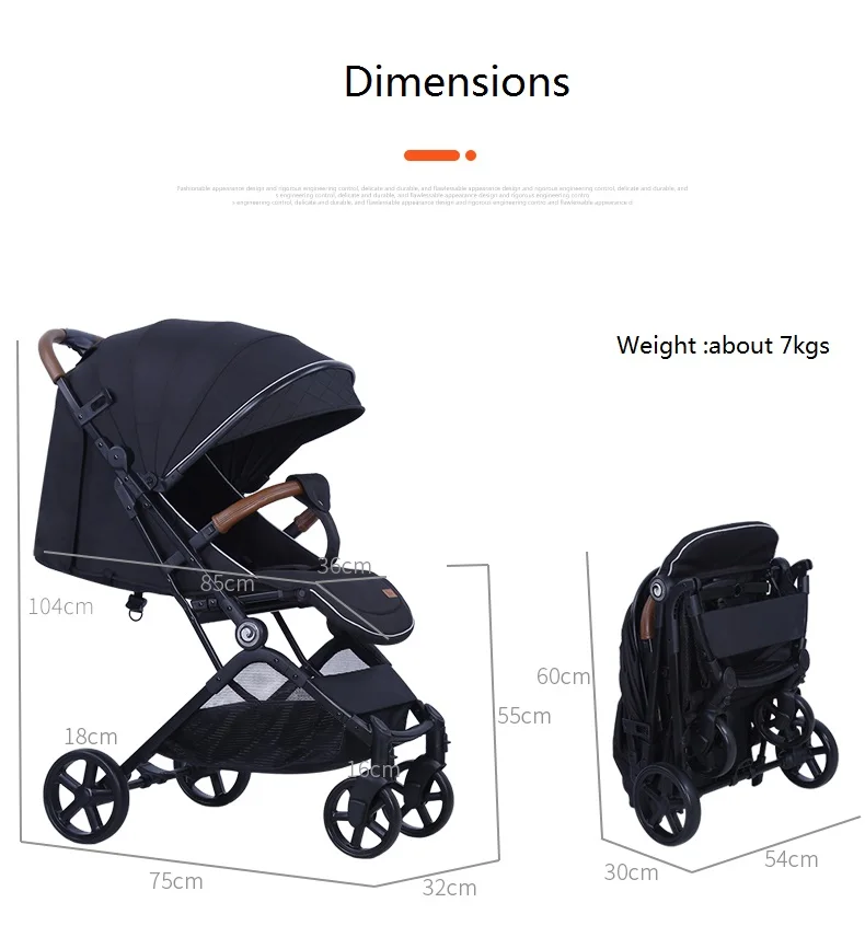 Foldable high landscape light weight baby buggy baby stroller pushchair,pram,kinderwagen