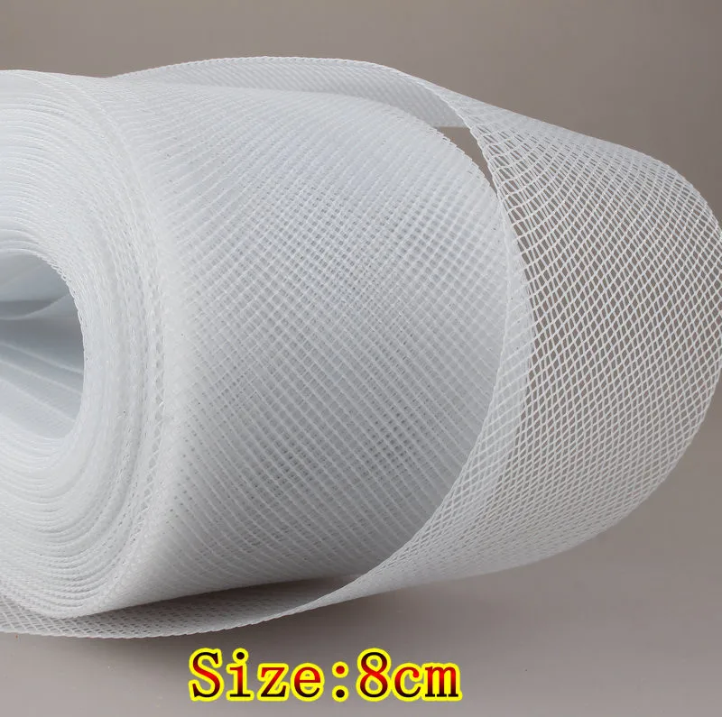 

100% Polyester Stiff Hair Horse Mesh Braid Boning, Crin, 3In, 100 Yd, Stiff