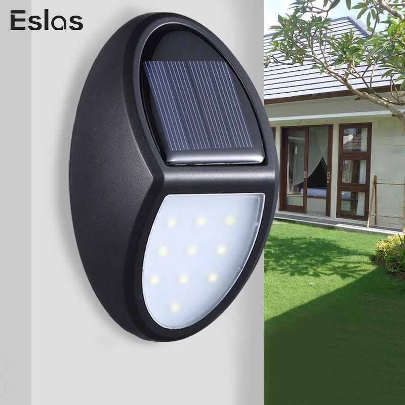 

Eslas LED Solar Light 600lm Solar Powered Wall Light Waterproof Outdoor Emergency Light for Garden Yard