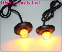 DC10-30V 12W Led Hideaway lights,car grill warning lights,emergency lights(2heads+1 controaller),25 flash,waterproof