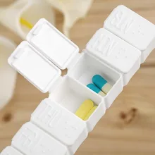 7 дней в неделю маленькая медицинская таблетка Чехол Таблетка Коробка для лекарств мини коробочка для пилюль контейнер несъемный пластиковый держатель забота о здоровье