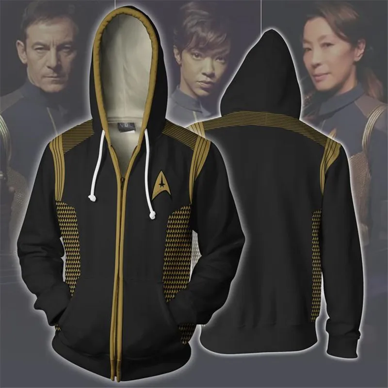 Fans Wear 3d Printed Hoodies STAR TREK Sweatshirt Hooded Sweatshirts Halloween Cosplay Men Hoodie