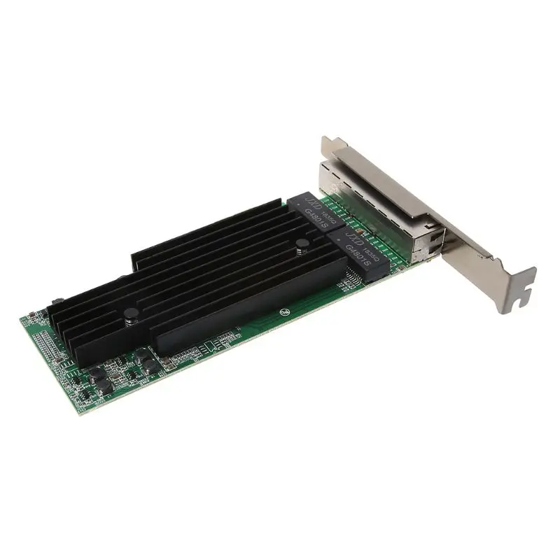  4-Port RJ45 Gigabit Ethernet PCI-Express X14 Server Adapter Netzwerk Karte Intel82575-T4 Chip