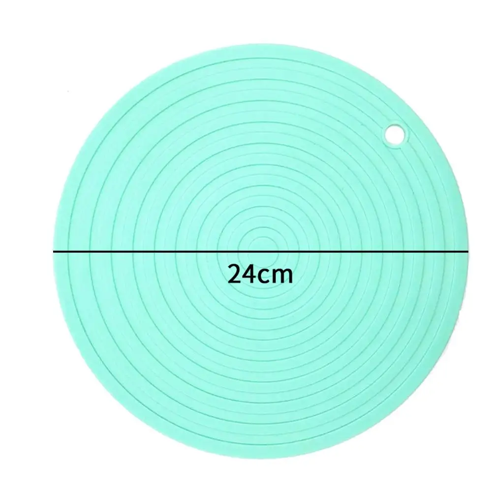 Многоцелевой анти-обжигающий силиконовая подставка нескользящий горшок Подставка Для Сковороды термостойкий коврик кухня канализационная прокладка гаджеты - Цвет: 24x24x1cm
