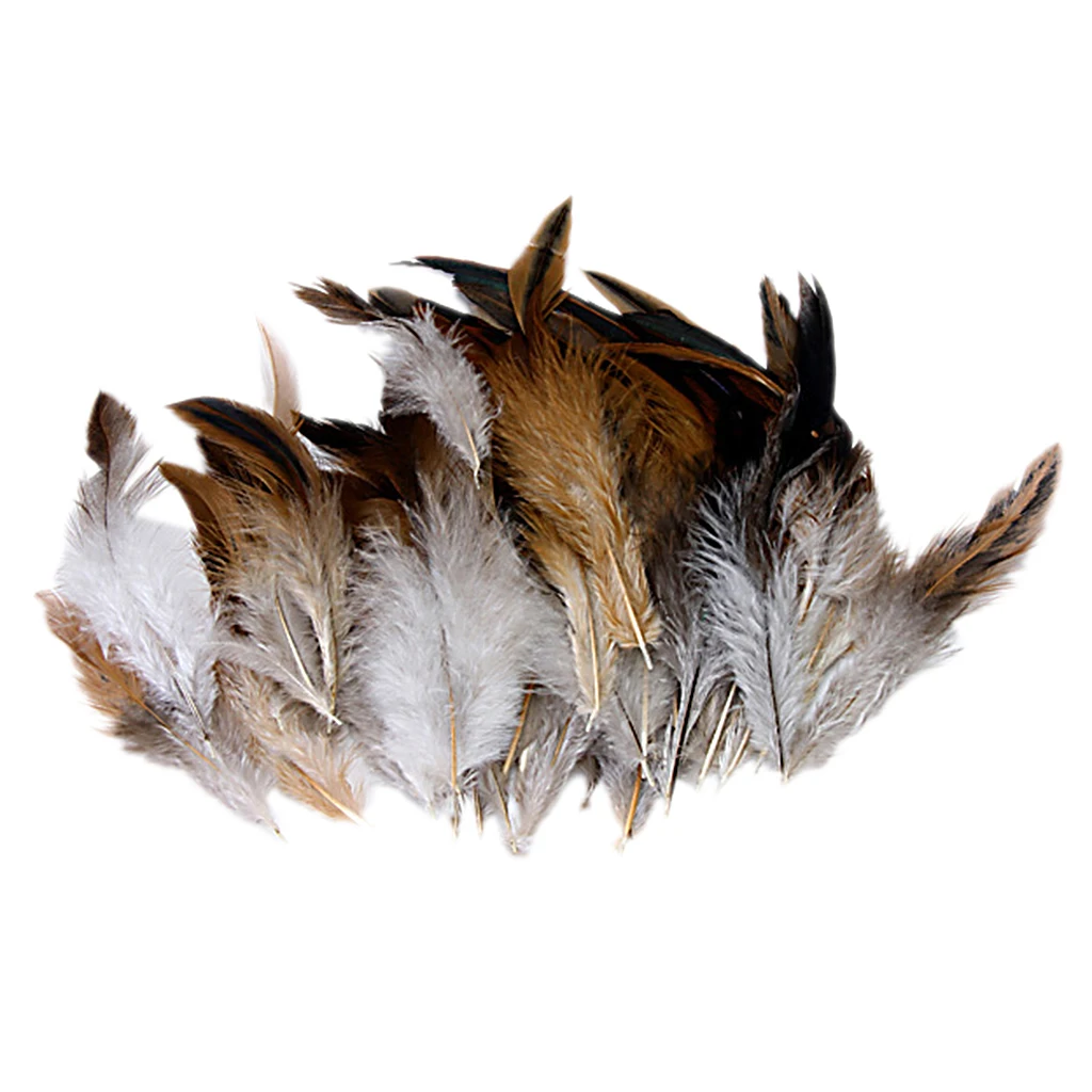 50PCS Natural Decoration Cock  Feather Idea For Costumes, Hats, Home