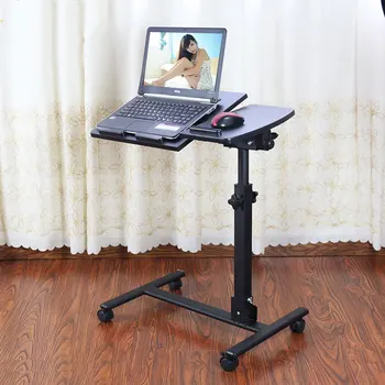 

Simple Household Lazy Bed With Computer Desk Notebook Removable Lifting Folding Bedroom Desk Bedside Table