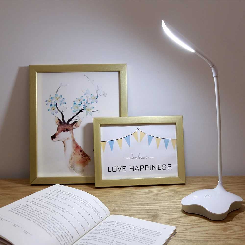 

DC4.5V LED Table lamp USB/Battery Dual Use LED Desk lamps Touch Reading Light Eye Protection Study lamp Bedroom DeskLights