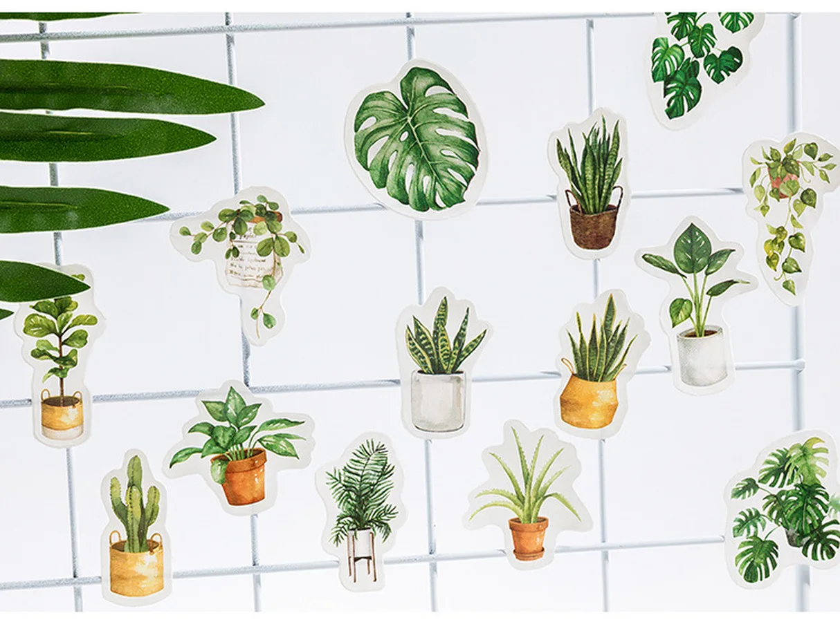 56Pcs/Box Waterproof Cute Flowers Plant Stickers For DIY Laptop Kitchen Wall Scrapbook Phone Travel box TV Car Toy forChildren 56Pcs/Box Waterproof Cute Flowers Plant Stickers For DIY Laptop Kitchen Wall Scrapbook Phone Travel box TV Car Toy forChildren