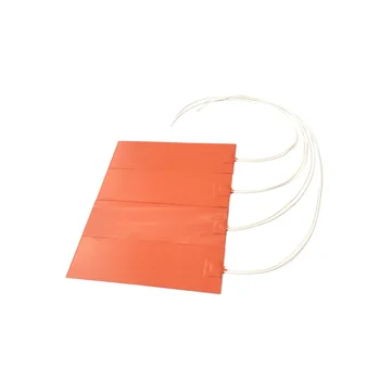 

230v 150w 76*250*1.5mm Silicone Band Heater for machine adheisve 1 side 500mm lead wire come out from middle of 76mm side