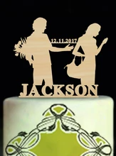 Bride Groom Romantic Wedding Cake Designs Wedding Decor Cute Wedding Decoration Custom Wedding Cake Toppers Personalised