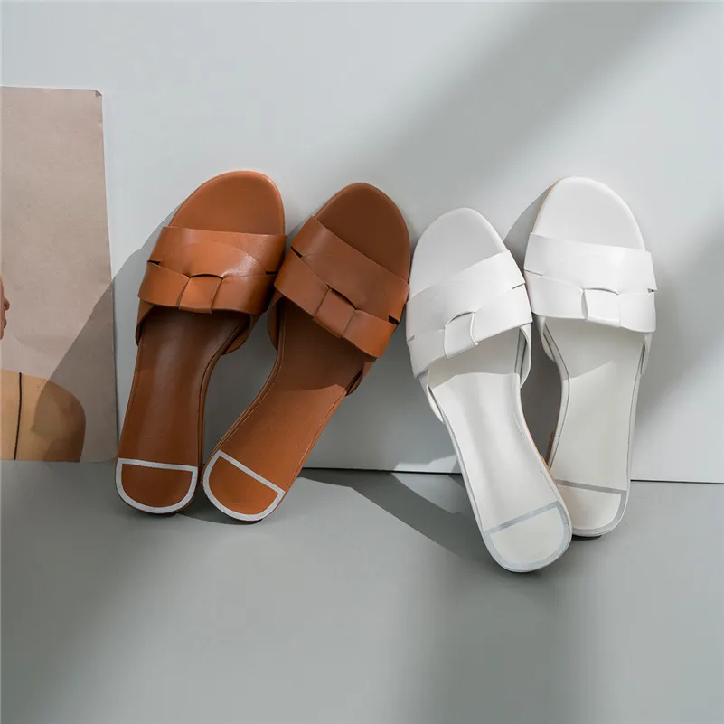 FEDONAS/Новое поступление; повседневная женская обувь в сдержанном стиле; базовая обувь из натуральной кожи; модная обувь; Женская обувь в римском стиле на плоской подошве