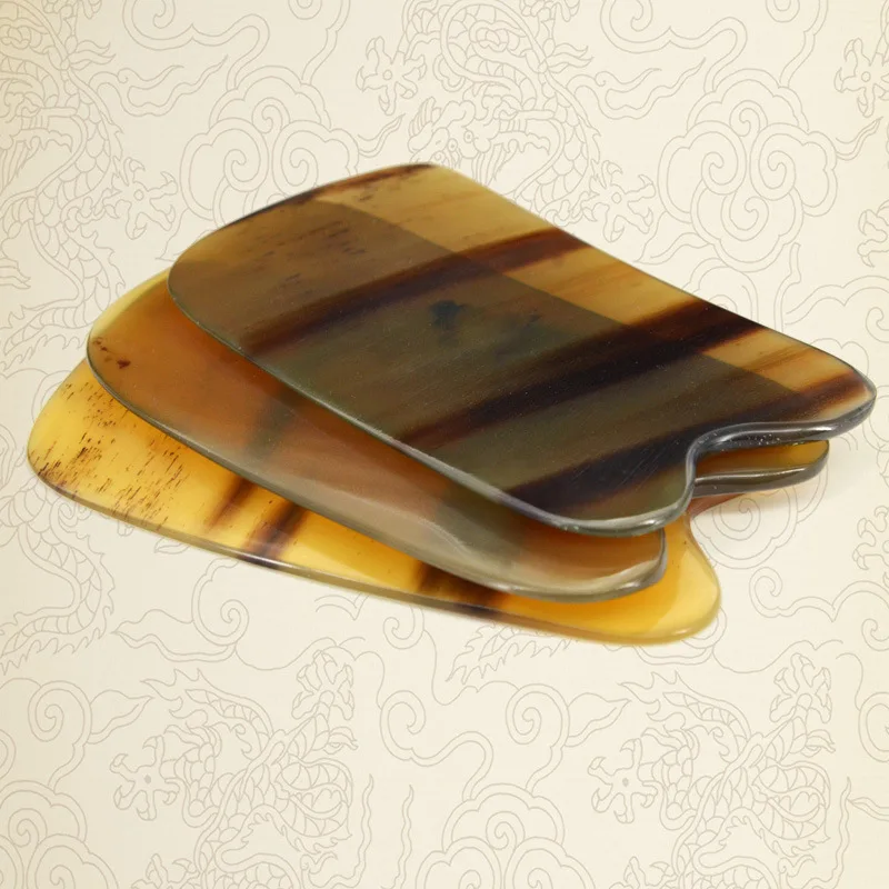 

Natural Cattle Horn Gua Sha Massage Board Scraper Massager For Back Acupuntura Relaxed Face Scraping Therapy Beauty Health Care