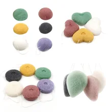 Для женщин Konjac Волокно Уход за кожей лица Макияж стирка Pad Тематические товары про рептилий и земноводных Губка слоеного Exfoliator Симпатичный мини Макияж инструмент