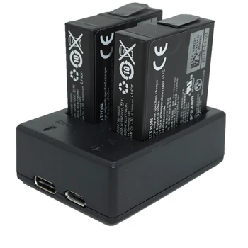 

2PCS Digital Batteries for GoPro Hero 5 Battery 1220mAh GoPro 5 Battery + USB Dual Charger For GoPro Hero5 action cam