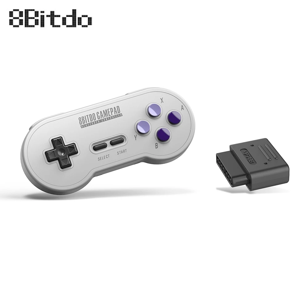 

8Bitdo SN30 SN Version Retro Wireless Gamepad Android Gaming Control Bluetooth Receiver for Win,Android,macOS,Steam,Nintendo