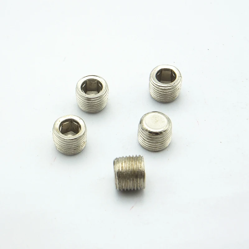 

5PCS 1/8" Male BSP Hex Socket End Cap Plug Fitting Coupler Connector Adapter