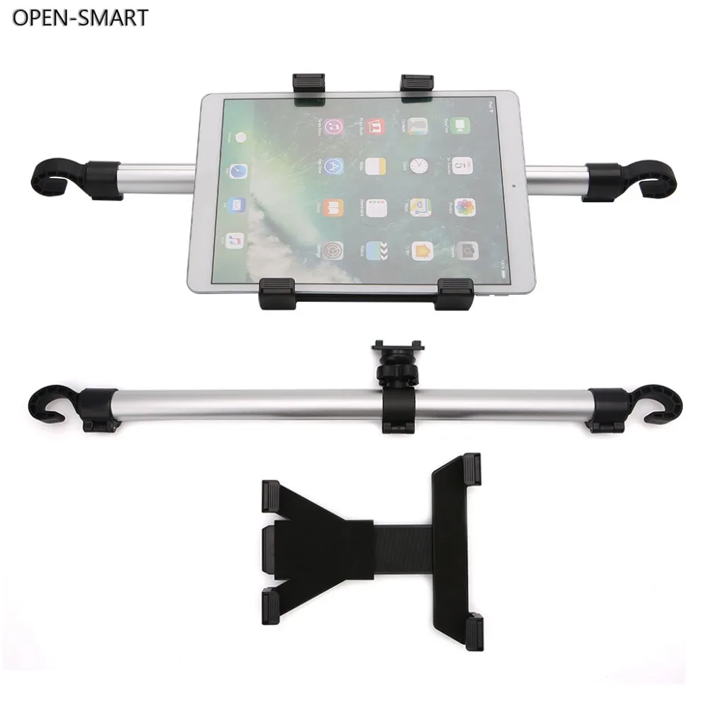 

OPEN-SMART Car Tablet PC Stand Holder Aluminum Alloy Back Seat Mount 360-degree Rotation Universal For 7"-11" Electric Devices