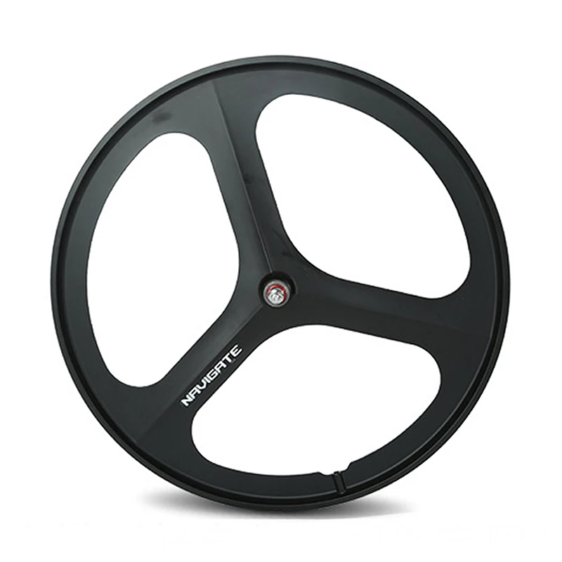

Catzer Three Spoke Wheel 700C 23C Road Bike Fixed Gear Bicycle Wheels V Brake Disc Brake Titanium AlloyWheelset Road Bike MTB