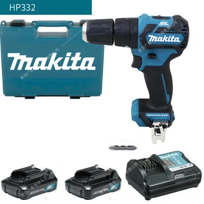 Япония Makita HP332/331 DWAE зарядка Ударная дрель безщеточная литиевая батарея технология Электрическая дрель электрическая отвертка 32N. m - Цвет: HP332DWAE