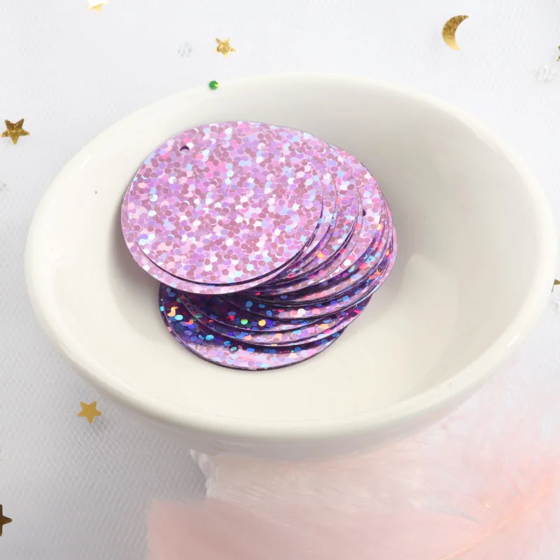 ISequins 25 мм большие круглые Блестки для Craft DIY Голограмма лазерная пайетки