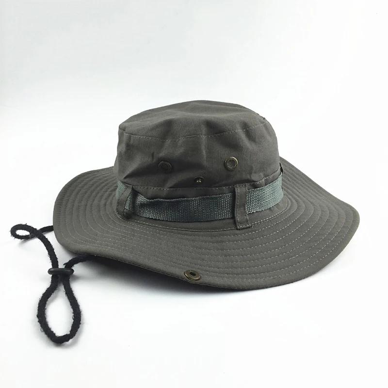 Benni Cap Hat Big Brim Round Hat Solid Color or Camouflage Men and Women Outdoor Mountaineering Fisherman Hat Visor Double Sided