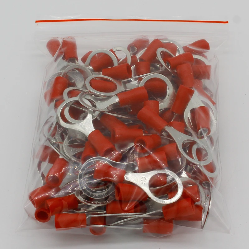 for 8mm bolt or screw 50 8.4 yellow fork terminal crimp connector 25 50 100 pack