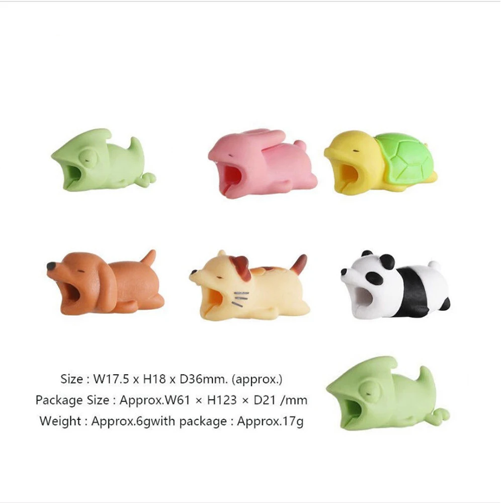 Cute Animal Shape Cable Protector Soft Silicone Anti Break Data Line Protective Cell Computers Mobile Phone Accessories Cute Animal Shape Cable Protector Soft Silicone Anti Break Data Line Protective Cell Computers Mobile Phone Accessories