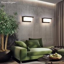Outdoor Wall Lamp Modern Wall Sconce Outdoor Wall Light Fixture Black Aluminum Material Fixture for Porch, Backyard and Patio