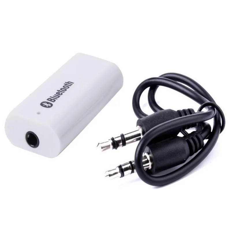 

1PC Free Shipping Bluetooth Music Receiver 3.5mm Bluetooth Adapter Bluetooth Audio Receiver USB Powered Car Speaker White