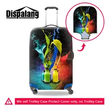Цветной художественный стиль водонепроницаемый туристический багажный Защитный чехол с 3D принтом Эластичный чемодан защитный чехол для 18-30 дюймов Чехол