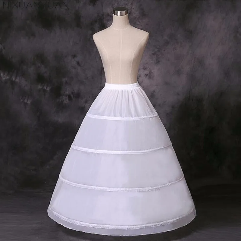 

Bridal Petticoats Underskirt for Wedding Dress 4 Hoop Ball Gown Crinoline Petticoat Wedding Accessories Casamento Anagua