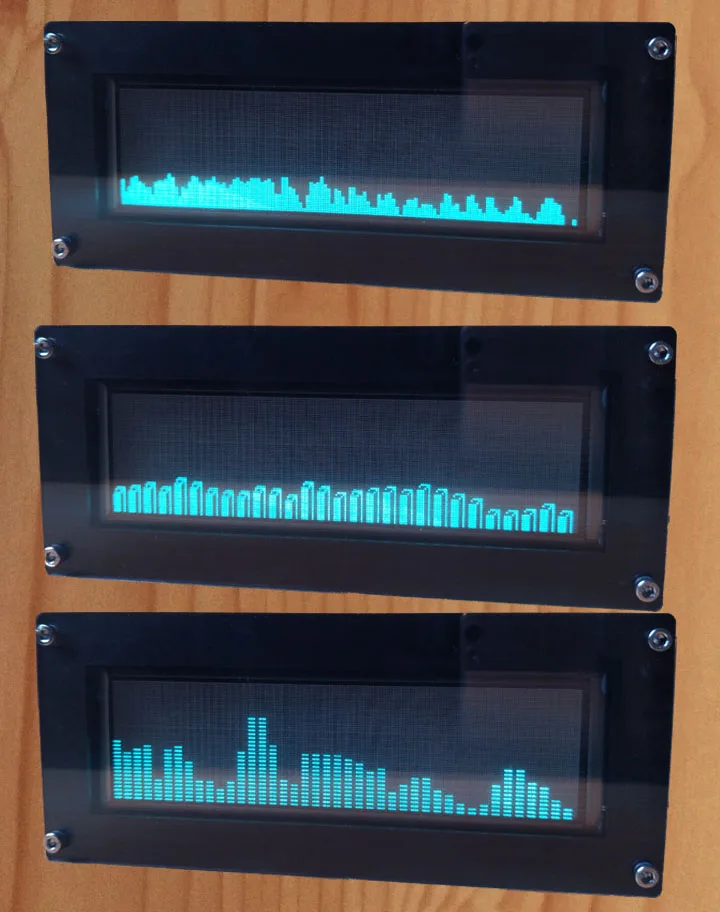 Wi-Fi VFD музыкальный анализатор спектра часов MP3 PC усилитель аудио индикатор уровня музыкальный ритм анализатор VU метр